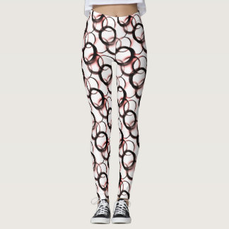 Obsidian Veil Leggings – Monochrome Cirkels