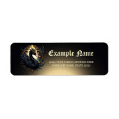 Obsidian Zwaan van Stille Gratie – Dark Fantasy Etiket (Voorkant)