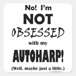 Obsoned Autoharp Vierkante Sticker