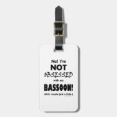 Obsoned Bassoon Bagagelabel (Voorkant verticaal)