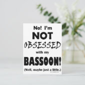 Obsoned Bassoon Briefkaart (Staand voorkant)
