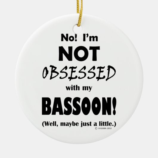 Obsoned Bassoon Keramisch Ornament (Voorkant)