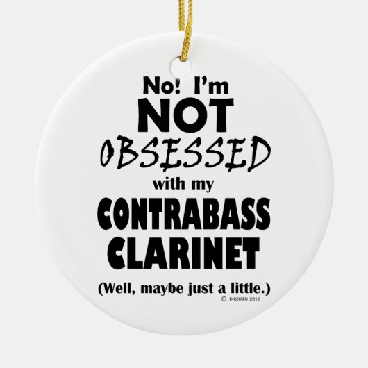 Obsoned Contrabass Clarinet Keramisch Ornament (Voorkant)