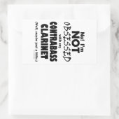 Obsoned Contrabass Clarinet Rechthoekige Sticker (Tas)
