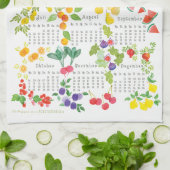 Obst und Gemüse - Kalender 2021 Geschirrtuch Theedoek (Gevouwen)