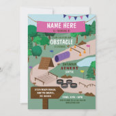 Obstacle Course Verjaardagsfeest Adventure Park Ro Kaart (Voorkant)