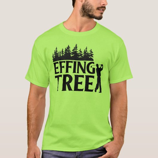 Obstakelkoers: Bomen vs. Golfer T-shirt (Voorkant)