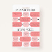 Obstetric Hypertension Nurse Reference Badge (Achterkant)