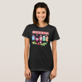 Obstetrical Nurse Bunny Easter Eggs Hunt Nursing D T-shirt (Voorkant volledig)