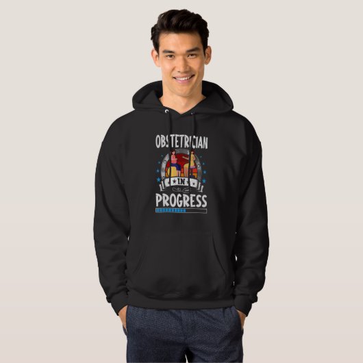 Obstetrician In Progress Trainee Student Hoodie (Voorkant volledig)