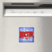 OBSTETRICIAN LOGO BIG RED DOCTOR MAGNEET (Insitu (Vaatwasser))