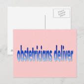 Obstetricians leveren un briefkaart (Voorkant / Achterkant)