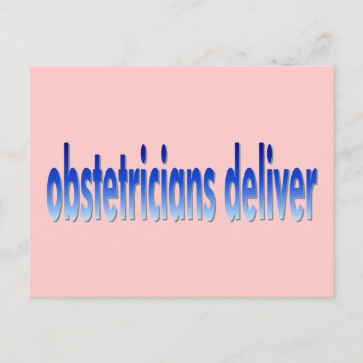 Obstetricians leveren un briefkaart (Voorkant)
