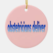 Obstetricians leveren un keramisch ornament (Voorkant)
