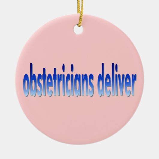 Obstetricians leveren un keramisch ornament (Voorkant)