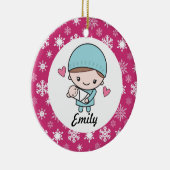 Obstetriciër OB-GYN verpleegster Keramisch Ornament (Rechts)