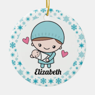 Obstetriciër OB-GYN verpleegster Keramisch Ornament