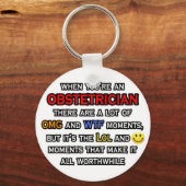 Obstetriciër ... OMG WTF LOL Sleutelhanger (Voorkant)