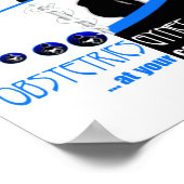 OBSTETRICS / GYNECOLOGY AT YOUR CERVIX - FUNNY POSTER (Hoek)