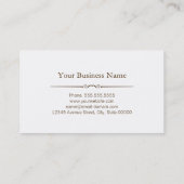 Obstetricus - Houtkorrel Visitekaartje (Achterkant)