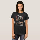Obstetrie Verpleegster Vroege Dag School Leopard T-shirt (Voorkant volledig)