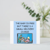 obstetrisch grap briefkaart (Staand voorkant)