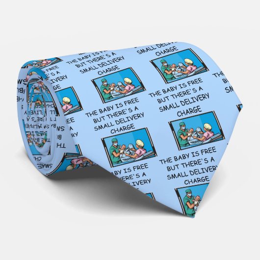 obstetrisch grap stropdas (Opgerold)