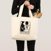 OBSTETRISCHE LOGO - VROUWENPERI EN POST NATAL DR. GROTE TOTE BAG (Voorkant (product))