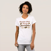 Obstetrische maagzuurchocolade t-shirt (Voorkant volledig)