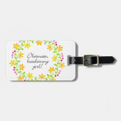 Obstinate headstrong girl Austen Pride & Prejudice Bagagelabel (Voorkant horizontaal)