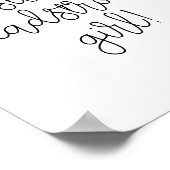 Obstinate headstrong girl Jane Austen citaat Poster (Hoek)