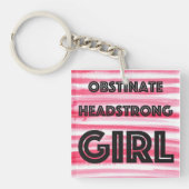 Obstinate Headstrong Girl-knop Sleutelhanger (voorkant)