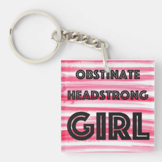 Obstinate Headstrong Girl-knop Sleutelhanger
