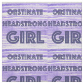 OBSTINATE HEADSTRONG MEISJE PAARSE STOF (Swatch)