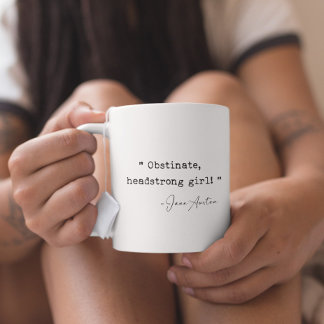 Obstinate kopstermeisje Jane Austen Koffiemok