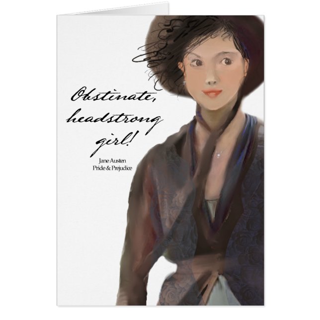 Obstipte, kopsterd meisje!  Jane Austen (Voorkant)