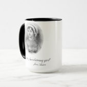 Obstipte, kopsterd meisje! mok (Voorkant links)