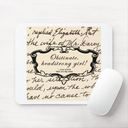 Obstipte, kopsterd meisje! muismat (Met muis)