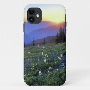 Obstruciton Point Zonsondergang, Olympic NP, WA, U Case-Mate iPhone Case