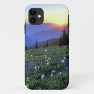 Obstruciton Point Zonsondergang, Olympic NP, WA, V Case-Mate iPhone Case