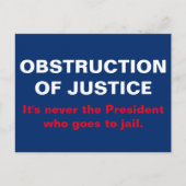 Obstructie van de gevangenisstraf briefkaart (Voorkant)