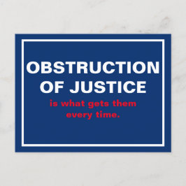 Obstructie van justitie Trump Witte Huis Briefkaart