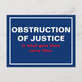 Obstructie van justitie Trump Witte Huis Briefkaart