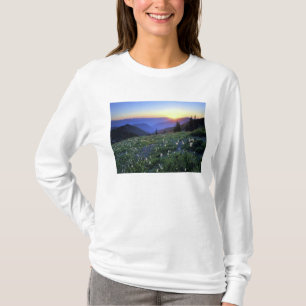 Obstruction Point Sunset, Olympic NP, WA, Verenigd T-shirt