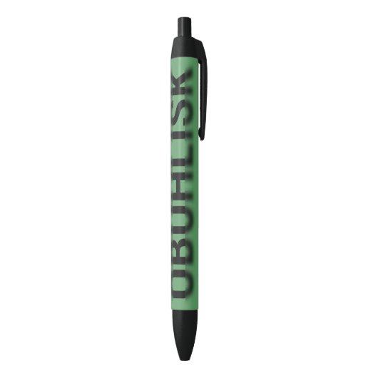 OBUHLISK Focus Blur GREEN Zwarte Inkt Pen (Achterkant (Verticaal))