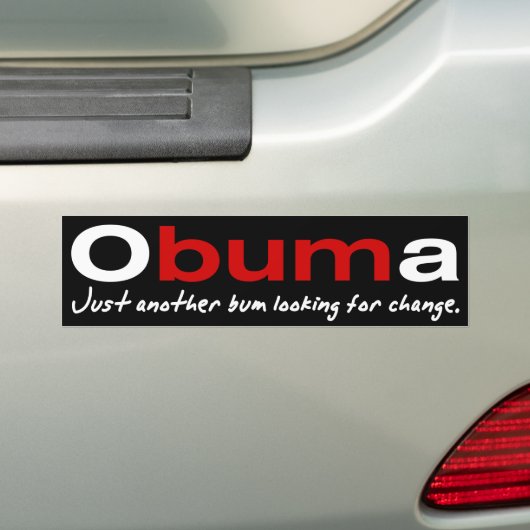 Obuma-Just een andere Bumpersticker (Op auto)