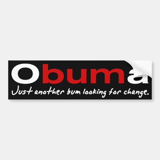 Obuma-Just een andere Bumpersticker (Voorkant)
