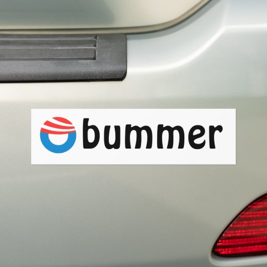 obummer bumpersticker (Op auto)
