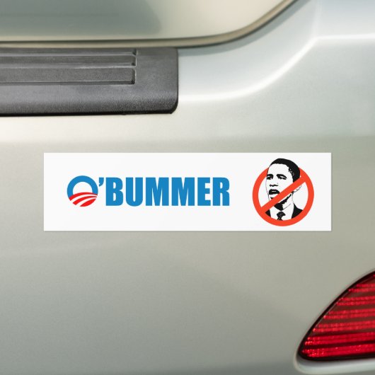 obummer bumpersticker (Op auto)