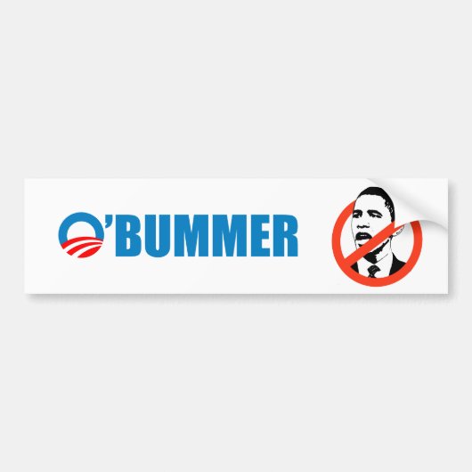 obummer bumpersticker (Voorkant)